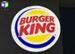 Της Burger King υπαίθρια αναμμένα κιβωτίων σημάδια Lightbox σημαδιών αναδρομικά φωτισμένα, στρογγυλά υπαίθρια προμηθευτής
